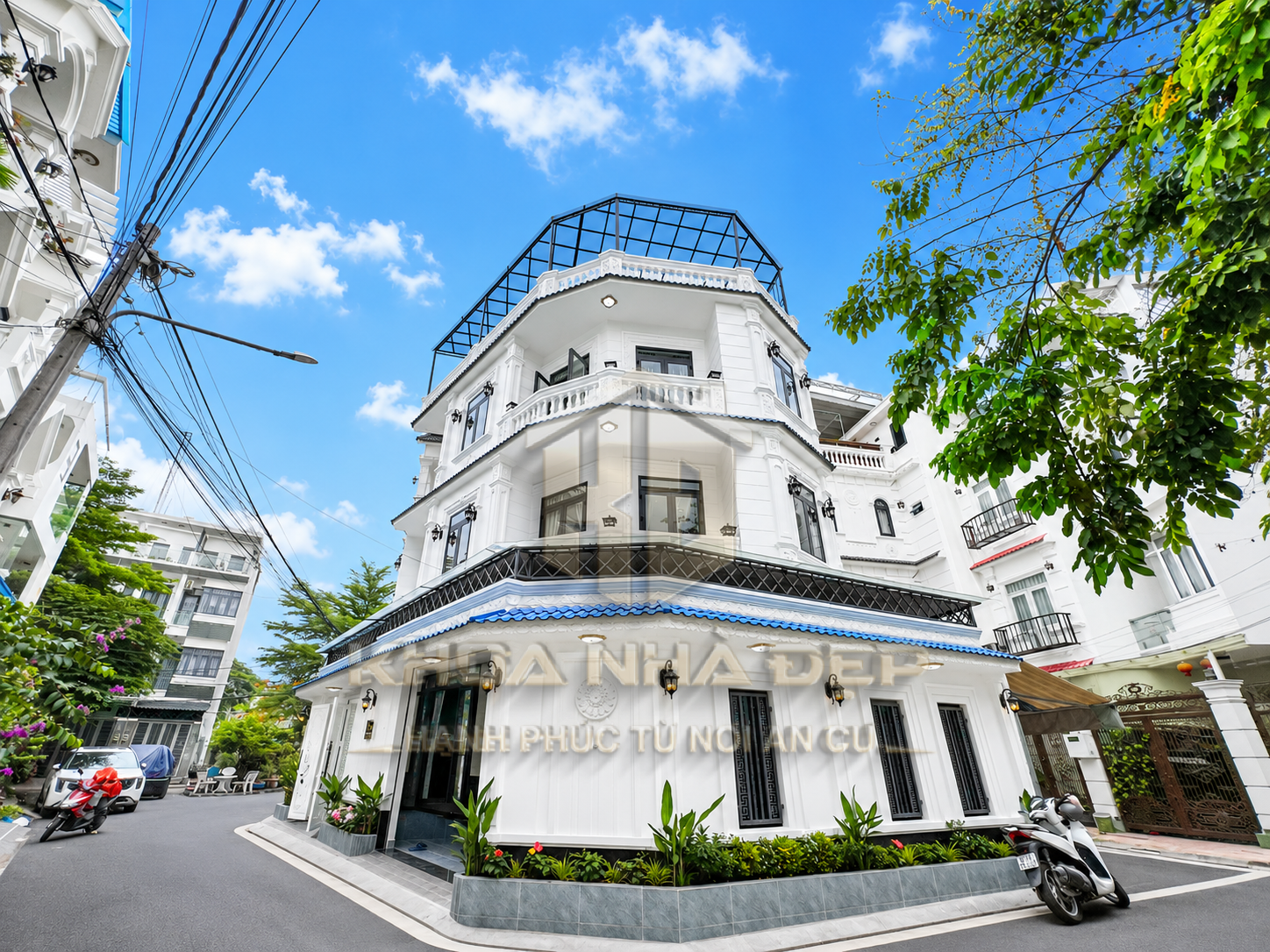 BIỆT THỰ PHỐ GÓC 3 MẶT TIỀN KDC HUỲNH TẤN PHÁT, NHÀ BÈ